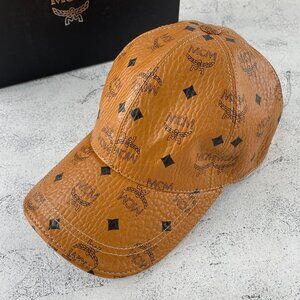 MCM Leather Baseball Cap